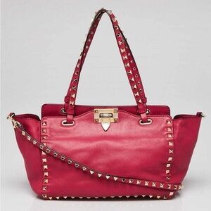 Gorgeous Pink Valentino Rockstud Leather Crossbody/Shoulder/Hand Bag